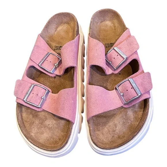 Birkenstock Papillio Arizona Chunky in Candy Pink - Picture 4 of 11